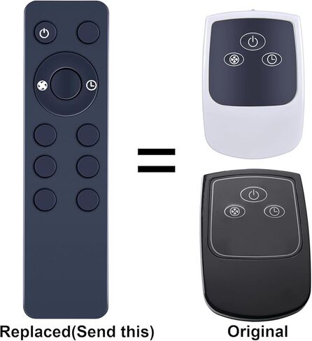 Replacement Fan Remote Control Compatible with Lasko 2033654B 2033654 1843 1844 2546 3540 3542 S18625 S18924 1646 1850 1854 1880 1885 2740 2744 3440 A20561 A20700 Cyclone Pedestal Upright Fan in Kuwait