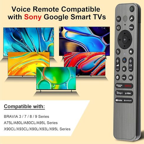 بديل لجهاز التحكم عن بعد لتلفزيون سوني، لجهاز التحكم في التلفزيون الذكي Sony Bravia Google 4K LED OLED مع صوت وإضاءة خلفية in Kuwait