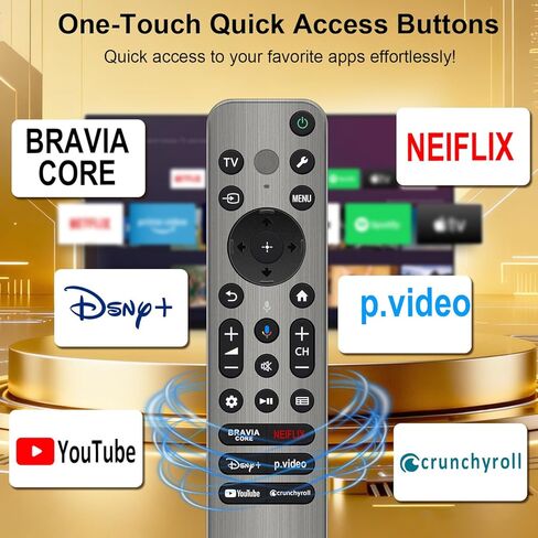 بديل لجهاز التحكم عن بعد لتلفزيون سوني، لجهاز التحكم في التلفزيون الذكي Sony Bravia Google 4K LED OLED مع صوت وإضاءة خلفية in Kuwait