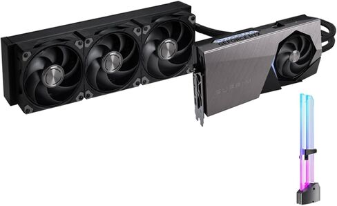 وحدة معالجة الرسومات msi GeForce RTX 5090 SUPRIM Liquid SOC Hybrid Liquid Cooled GPU، 32GB GDDR7، 28 جيجابت في الثانية، 512 بت، 3352 AI Tops، DLSS 4، مشعاع 360 مم، DP 2.1b x3، HDMI 2.1b، مع حامل GPU in Kuwait