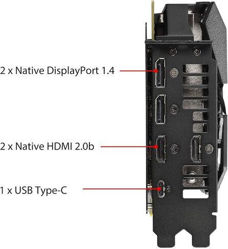 بطاقة رسومات الألعاب ASUS ROG Strix GeForce RTX 2060 Super Advanced Overclocked EVO 8G GDDR6 HDMI DisplayPort USB Type-C (ROG-STRIX-RTX2060S-A8G-EVO-GAMING) (متجددة) in Kuwait