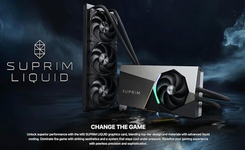 MSI GeForce RTX™ 5090 32G SUPRIM Liquid SOC، 32 جيجابايت GDDR7، PCI Express® Gen 5X 16، الأداء الفائق: 2580 ميجاهرتز، ناقل الذاكرة 512 بت. حزمة مع محطة Targus Dockstation وحقيبة الظهر Alinware in Kuwait