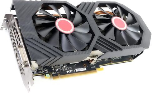 بطاقات الرسومات XFX RX-590P8DFD6 Radeon Rx 590 Fatboy 8GB OC+ 1580MHz DDR5 3xDP HDMI DVI (متجددة) in Kuwait