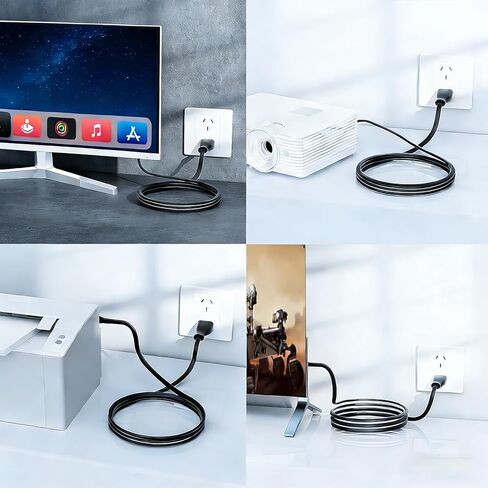 استبدال سلك الطاقة لجهاز Apple Mac mini/TV - كابل تيار متردد 2 Prong بطول 6 أقدام in Kuwait