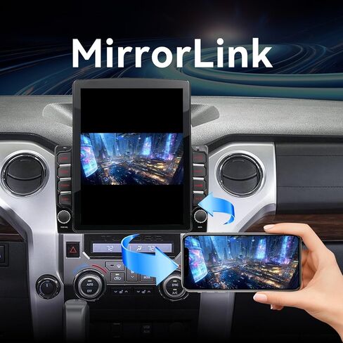 راديو ستيريو للسيارة متوافق مع Toyota Tundra 2014-2021 مع CarPlay Android Auto اللاسلكي، وحدة رأس Android 15، شاشة لمس 9.7 بوصة تدعم بلوتوث، FM/GPS/WiFi/وصلة مرآة/كاميرا احتياطية in Kuwait