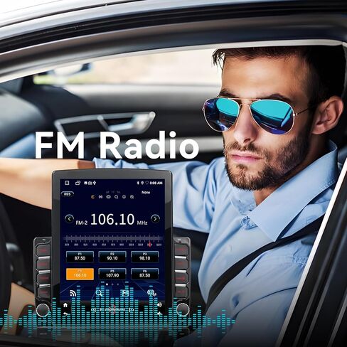 راديو ستيريو للسيارة متوافق مع Toyota Tundra 2014-2021 مع CarPlay Android Auto اللاسلكي، وحدة رأس Android 15، شاشة لمس 9.7 بوصة تدعم بلوتوث، FM/GPS/WiFi/وصلة مرآة/كاميرا احتياطية in Kuwait