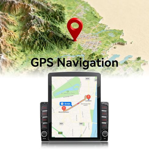 راديو ستيريو للسيارة متوافق مع Toyota Tundra 2014-2021 مع CarPlay Android Auto اللاسلكي، وحدة رأس Android 15، شاشة لمس 9.7 بوصة تدعم بلوتوث، FM/GPS/WiFi/وصلة مرآة/كاميرا احتياطية in Kuwait