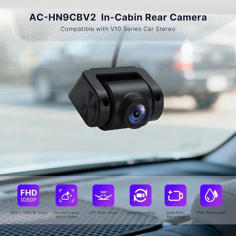 كاميرا AC-HN9CBV2 داخل المقصورة، لـ A7G209PKL-S03، ستيريو سيارة Android مزدوج DIN مقاس 9 بوصة، وحدة رأس 4G+64G 8-Core 4G LTE، CarPlay اللاسلكي وAndroid Auto، مع ماسح ضوئي obd وكاميرا احتياطية in Kuwait