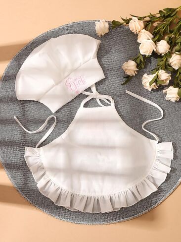 Baby Chef Outfits Chef Hat Apron Set Infant Costume Newborn Photography Outfits Boy Girl Baby Photo Shoot(0-1M) in Saudi Arabia