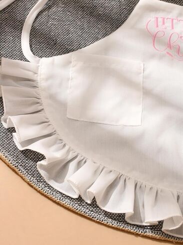 Baby Chef Outfits Chef Hat Apron Set Infant Costume Newborn Photography Outfits Boy Girl Baby Photo Shoot(0-1M) in Saudi Arabia