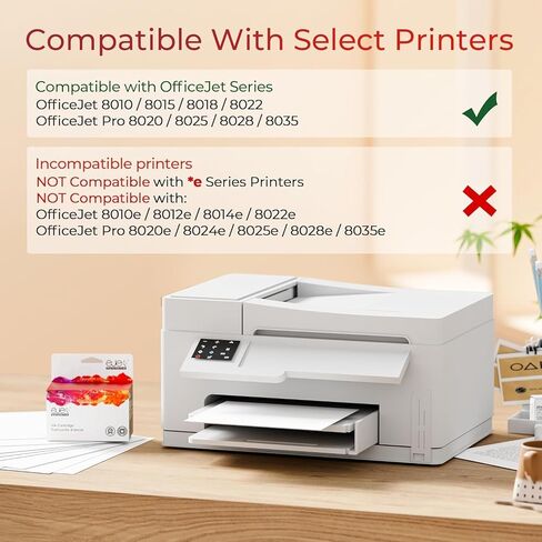 خرطوشة حبر بديلة متوافقة مع ejet لخراطيش الحبر HP 910XL مجموعة كومبو تعمل لطابعة HP OfficeJet Pro 8020 8025 8035 8030 8028، 4 عبوات باللون الأسود واللون in Kuwait