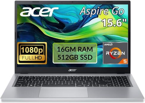 لاب توب ايسر اسباير جو 15 AG15-21PT-R641 | شاشة لمس عالية الدقة مقاس 15.6 بوصة | AMD Ryzen 5 7520U | ذاكرة وصول عشوائي LPDDR5 سعة 16 جيجابايت | محرك أقراص PCIe SSD سعة 512 جيجابايت | WiFi 6 | HDMI | كاميرا ويب | Windows 11 Home | العمل المدرسي والبث in Kuwait