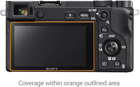 واقي شاشة BoxWave متوافق مع هاتف Sony Alpha a6300 - ClearTouch Crystal (عبوتان)، غلاف فيلم عالي الدقة - يحمي من الخدوش in Kuwait