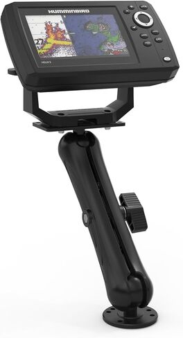 Aluminum Alloy Fish Finder Mount with 1.5"/ C Size Ball Compatible with Humminbird Helix 5/7 Series,9.3" Long Arm Marine Electronic Depth Mount for Boat/Kayak/Fishing Mounting Plate Accessories in Kuwait