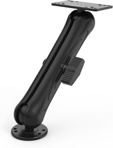 Aluminum Alloy Fish Finder Mount with 1.5"/ C Size Ball Compatible with Humminbird Helix 5/7 Series,9.3" Long Arm Marine Electronic Depth Mount for Boat/Kayak/Fishing Mounting Plate Accessories in Kuwait