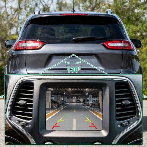56038991AG استبدال كاميرا الرؤية الخلفية لسيارة Jeep Cherokee 2.4/3.2 2014-2018، كاميرا احتياطية OE تحل محل 56038991AF، 56038991AC، 56038991AD، 56038991AE، 56038991AJ، 56038991AK GreenYi in Kuwait
