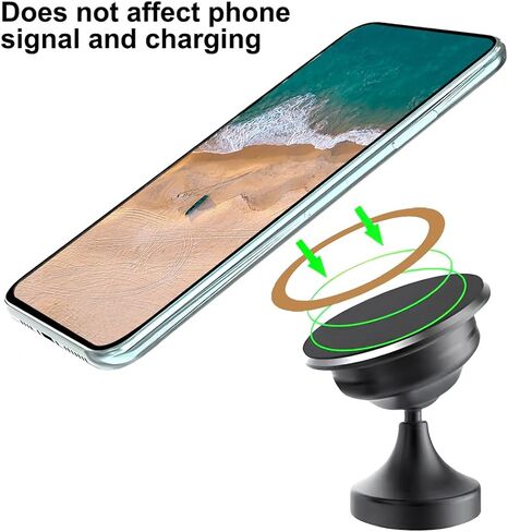 6 Colors Universal Metal Ring for Magsafe Sticker, Metal Ring Sticker Compatible with Magnetic Charger for iPhone/Samsung/Android All Cellphones, Magnetic Mount/Phone Holder Conversion Mag Safe in Kuwait