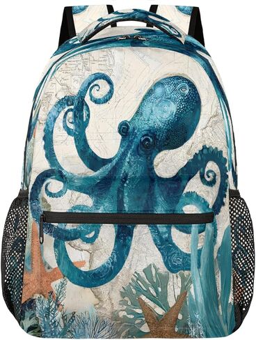 Aztec Horses Turquoise Backpack for School, Laptop Backpack Lightweight Water Resistant Bookbag Casual Daypack for Casual Travel Hiking Camping Outdoor Daypack Shoulder Bag for Boys Girls Kids in Saudi Arabia