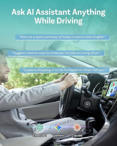 OTTOCAST Mini Tube 2026 Upgrade Wireless CarPlay & Android Auto Adapter, WiFi 6 + Bluetooth 5.4, Instant Auto-Connect, Ultra-Compact Design, Plug & Play USB/USB-C for 2016+ Vehicles in Kuwait
