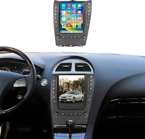ستيريو راديو السيارة Android 14 متوافق مع Lexus ES350 2006 2007 2008 2009 2010 2011 2012، 9.7 بوصة CarPlay اللاسلكي ونظام الملاحة GPS Android التلقائي راديو FM ترقية بلوتوث HD كاميرا احتياطية 2 جيجابايت + 64 جيجابايت in Kuwait