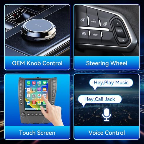 ستيريو راديو السيارة Android 14 متوافق مع Lexus ES350 2006 2007 2008 2009 2010 2011 2012، 9.7 بوصة CarPlay اللاسلكي ونظام الملاحة GPS Android التلقائي راديو FM ترقية بلوتوث HD كاميرا احتياطية 2 جيجابايت + 64 جيجابايت in Kuwait