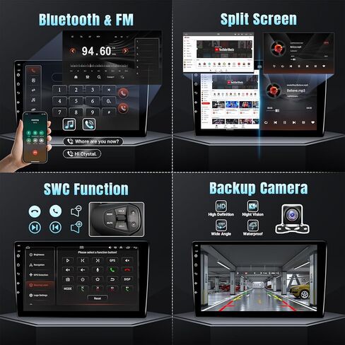 راديو سيارة Naifay Android 12 لسيارة Toyota Prius 2004-2009 (إصدار غير J.B.L)، شاشة لمس IPS 9 بوصة لستيريو Prius مع مشغل لاسلكي Android Auto Bluetooth FM مستقبلات GPS WiFi SWC ميكروفون in Kuwait
