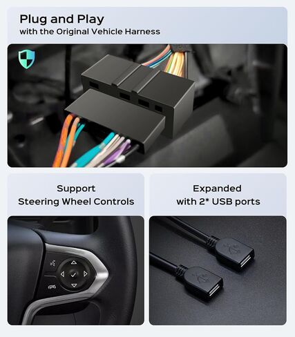 راديو ستيريو للسيارة مقاس 11.5 بوصة لسيارة Chevy Silverado وGMC Sierra 2014-2018 - CarPlay اللاسلكي Android Auto 5G WiFi GPS Navigation Bluetooth FM/SWC Touchscreen 1080P كاميرا احتياطية in Kuwait