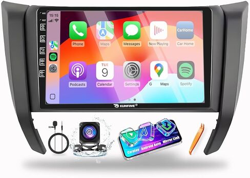 لنيسان Np300 Navara 2015-2025 Car CarPlay Android Auto Navigation Stereo GPS Radio Camera Display 9 "IPS Touchscreen Headunit Tablet Media Player، إذا كان ذلك ممكنًا، رباعي النواة 2G+64G in Kuwait
