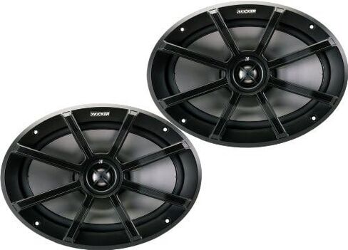 زوج كيكر من مكبرات صوت كيكر 6x9 بوصة 180 واط الذروة/90 واط RMS 2-أوم ATV/الدراجات النارية (تم تجديدها بشكل معتمد) in Kuwait