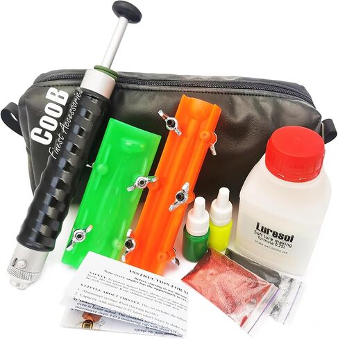 CooB Starter Kit Aluminium Injector, Soft Plastiс Mold Lure Making Injection Molds Fishing Lures Injection. in Kuwait