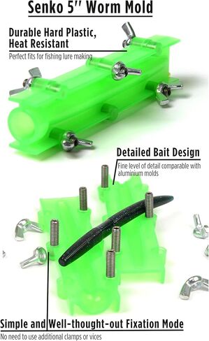 CooB Starter Kit Aluminium Injector, Soft Plastiс Mold Lure Making Injection Molds Fishing Lures Injection. in Kuwait