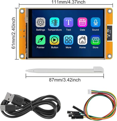 AITRIP 4.0'' ESP32 Touchscreen, Esp32 Display 4.0'' 320x480 Touch LCD Screen ST7796 Driver LCD TFT Screen Module Type-C Compatible with Arduino in Kuwait