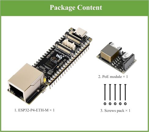 لوحة تطوير AI ESP32-P4 PoE ETH، مع وحدة PoE، ورقاقة ESP32-P4، وCSI، وDSI، وUSB 2.0 OTG، وETH، ورأس مكبر الصوت، وما إلى ذلك. دعم تفاعل الكلام AI، ومصدر طاقة PoEand USB من النوع C، مع PinHeader in Kuwait