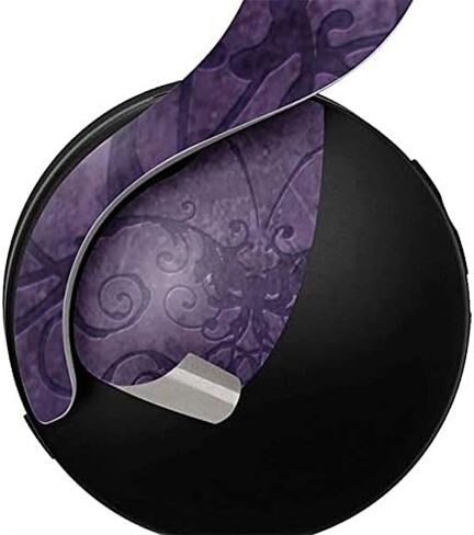 Skinit Decal Gaming Skin Compatible with Pulse 3D Wireless Headset for PS5 - Tate and Co. Purple Damask Butterfly Design in Kuwait
