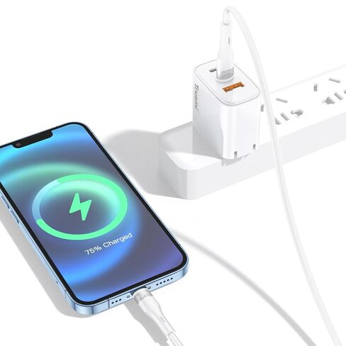 Trusmi USB C to Lightning Cable 3.3ft, 20W PD Fast Charging Soft Silicone Cord, Durable Type C to Lightning Charger in Kuwait