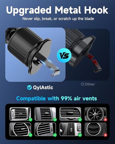 25W for MagSafe Car Mount Charger with Cooling Fan, Qi2.2 Magnetic Car Phone Holder for iPhone, 360° Adjustable Fast Wireless Cars Charging for iPhone 17/16/15/14/13, Air Vent & Dash Mount in Kuwait