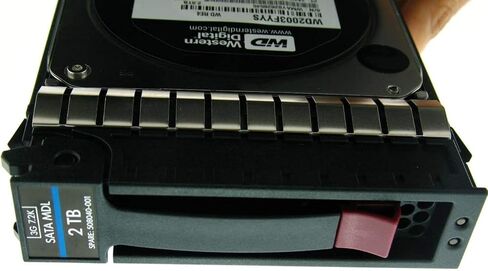 محرك الأقراص الصلبة HP 507632-B21 سعة 2 تيرابايت 3G SATA 7.2K - 508040-001، 575262-001 (متجدد) in Kuwait