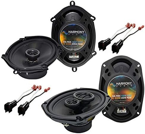 حزمة الصوت Harmony متوافقة مع 1998-2011 Ford Crown Victoria HA-R68 5x7 6x8 HA-R69 6x9 استبدال مكبر الصوت في المصنع مع حزام استبدال HA-725600 in Kuwait