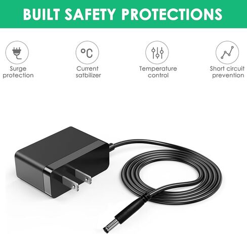24V Replacement Charger for Shark HP070 Series NeverChange Compact Pro Air Purifier Compatible with HP071BRN HP072 HP072PK HP072PL HP072WH Air Purifiers Power Cord AC Adapter in Kuwait