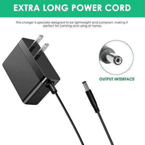 24V Replacement Charger for Shark HP070 Series NeverChange Compact Pro Air Purifier Compatible with HP071BRN HP072 HP072PK HP072PL HP072WH Air Purifiers Power Cord AC Adapter in Kuwait