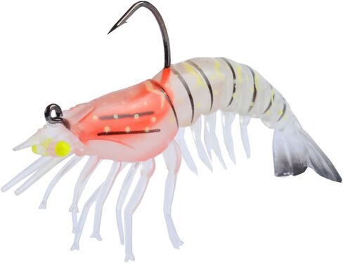 Bionic Swimming Shrimp Lure, Top Water Fish Bites Soft Stuff Shrimp Bait for Bass, Hooks Fishing Lures for Freshwater and Saltwater in Kuwait