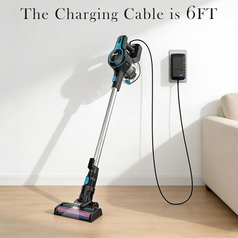 Charger for INSE Cordless Vacuum Cleaner, Power Cord Compatible with INSE N5 N5S N500 N550 N560 N570 N6 N6S N600 N650 N660 V70, for Wowgo S108 Vacuum Adapter Power Supply in Kuwait