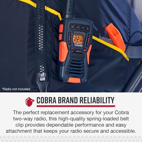 Cobra Spring Loaded Belt Clip for Two-Way Radios - Durable Replacement Belt Clip with Secure Spring-Loaded Attachment for Select Cobra Walkie Talkies in Kuwait