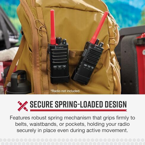 Cobra Spring Loaded Belt Clip for Two-Way Radios - Durable Replacement Belt Clip with Secure Spring-Loaded Attachment for Select Cobra Walkie Talkies in Kuwait