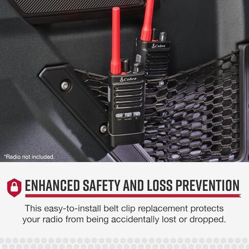 Cobra Spring Loaded Belt Clip for Two-Way Radios - Durable Replacement Belt Clip with Secure Spring-Loaded Attachment for Select Cobra Walkie Talkies in Kuwait