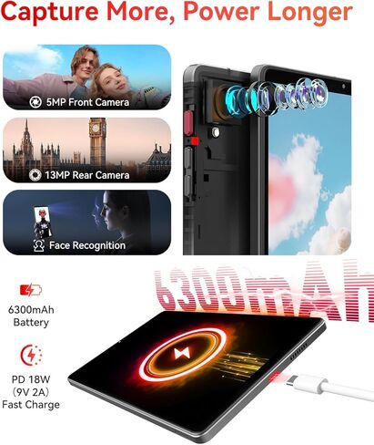 تابلت 8.8 بوصة يعمل بنظام Android 16 مع Gemini AI، MediaTek Dimensity 8300 ثماني النواة، ذاكرة الوصول العشوائي 24 جيجابايت، 256 جيجابايت ذاكرة الوصول العشوائي، شاشة 2.5K 2560 × 1600، 120 هرتز BPad GT، كاميرا 13 ميجابكسل 4G LTE+Wi-Fi 6E 6300 مللي أمبير مع  in Kuwait
