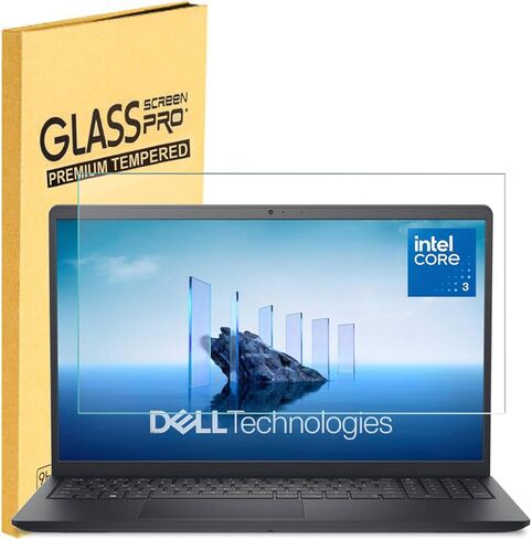 واقي شاشة من الزجاج المقوى MUBUY-GOL لعام 2026-2025 Dell 15 DC15250 DC15255 15.6 بوصة & Dell Pro 15 Essential PV15250/PV15255، & Inspiron 15 3530 أجهزة الكمبيوتر المحمولة 15.6 بوصة فائقة الوضوح، صلابة 9H in Kuwait