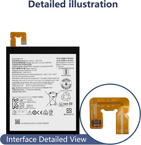 بطارية L16D1P34 متوافقة مع بطارية بديلة Lenovo Tab 4 لـ TB-8504F TB-8504X مع مجموعة أدوات الإصلاح in Kuwait
