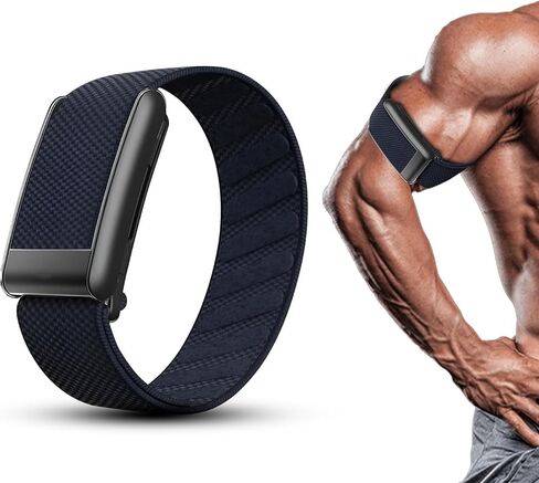 DADO Bicep Band Ultra-soft Nylon Compatible with WHOOP 5.0, One, Peak, and Life | Breathable, Durable & Secure Fit Strap | NOT for Gen 4 (Deep Blue, One/Peak) in Kuwait