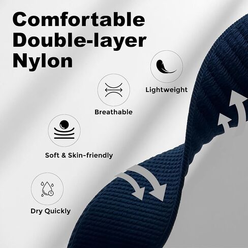 DADO Bicep Band Ultra-soft Nylon Compatible with WHOOP 5.0, One, Peak, and Life | Breathable, Durable & Secure Fit Strap | NOT for Gen 4 (Deep Blue, One/Peak) in Kuwait